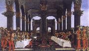Sandro Botticelli The novel of the Anastasius degli Onesti the wedding banquet USA oil painting artist